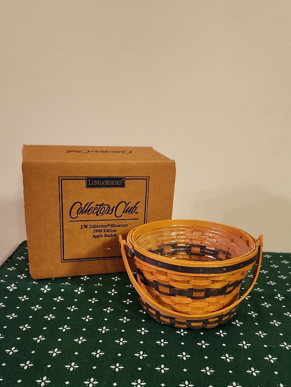 Longaberger JW Miniature Apple Basket